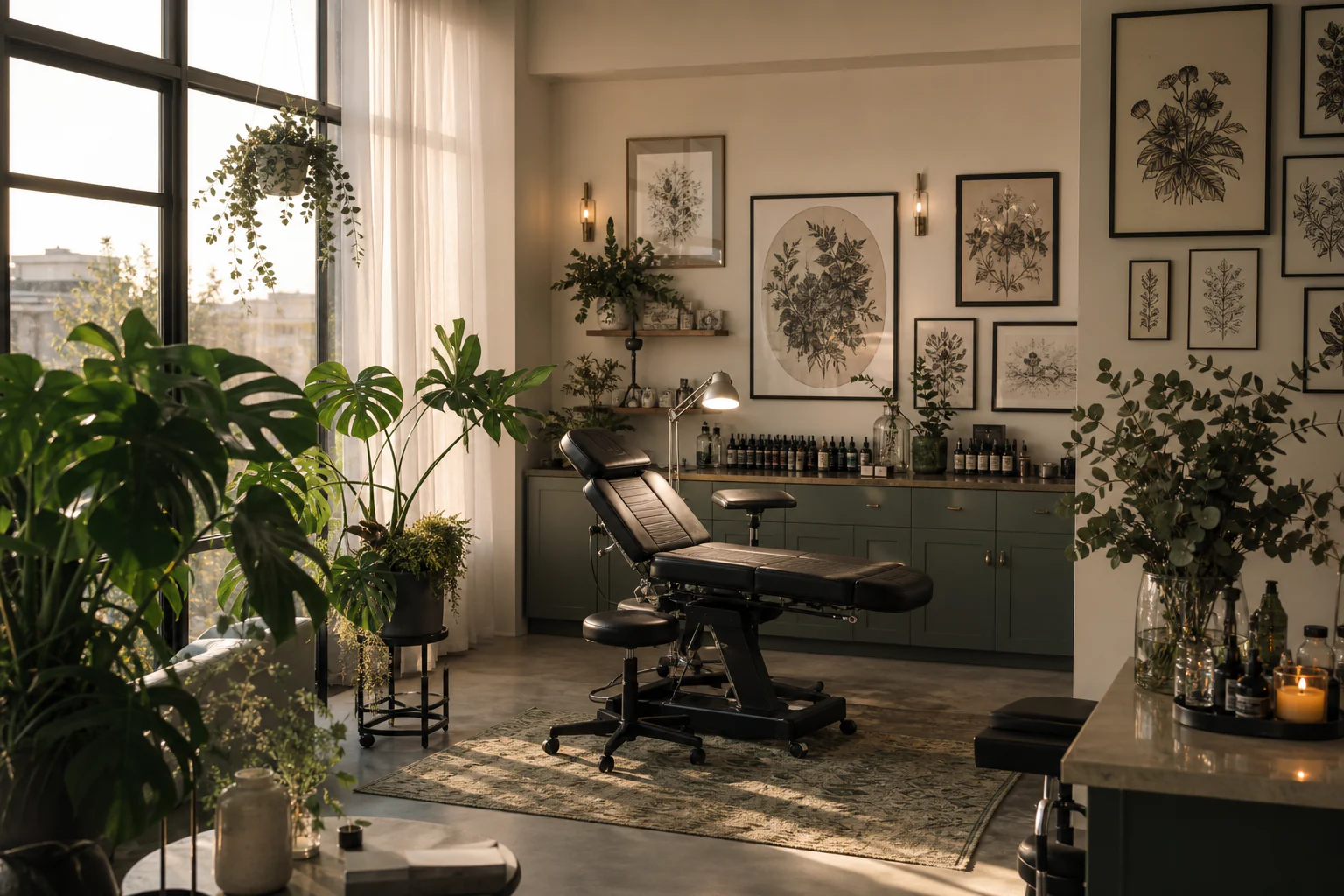 Soul Garden Studio bei goldenem Licht